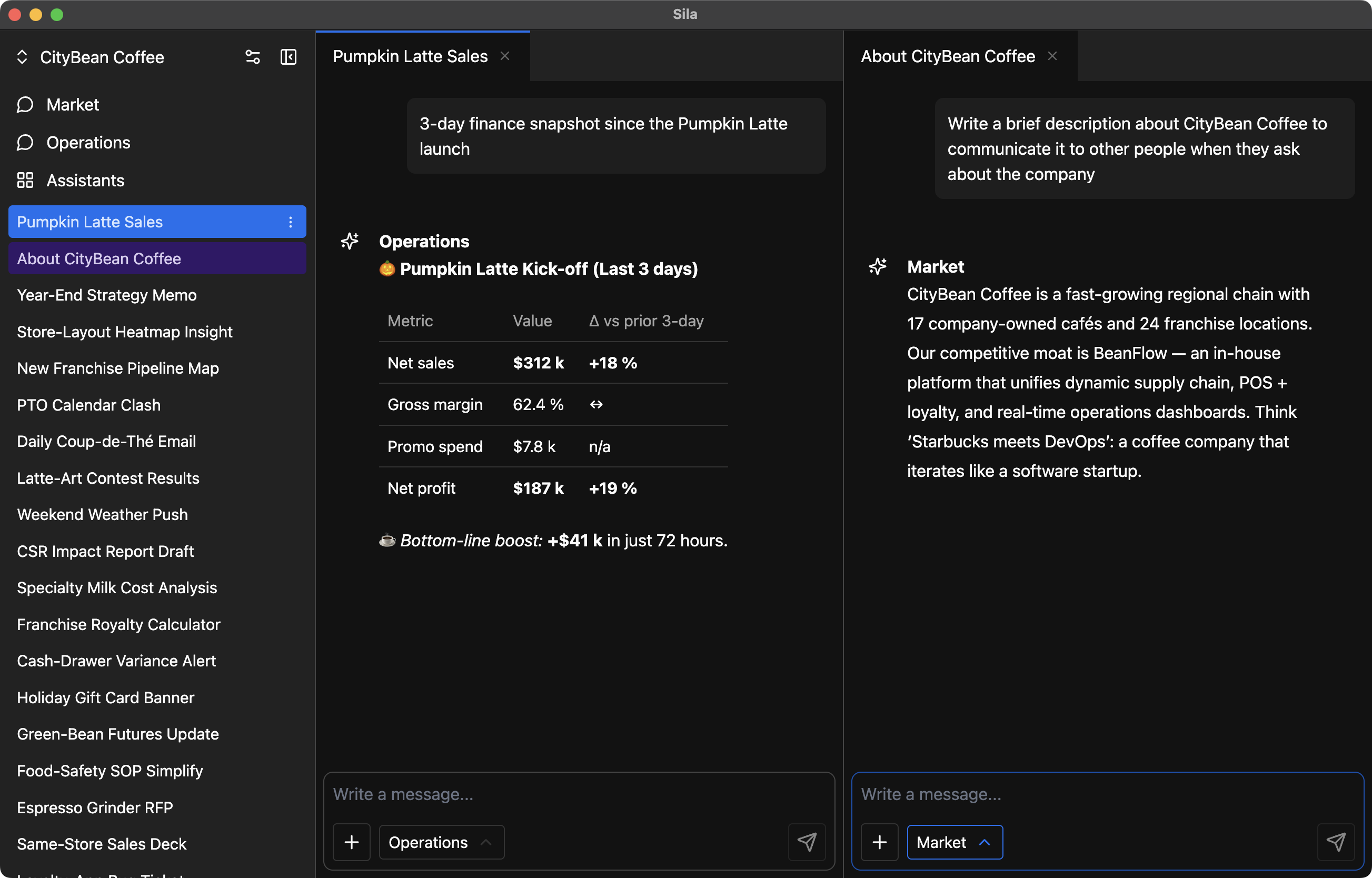 Sila App Screenshot